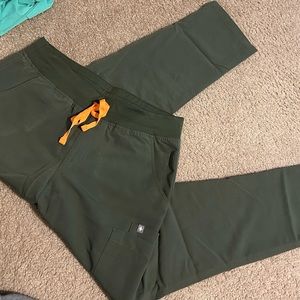 Dark Olive green figs scrubs